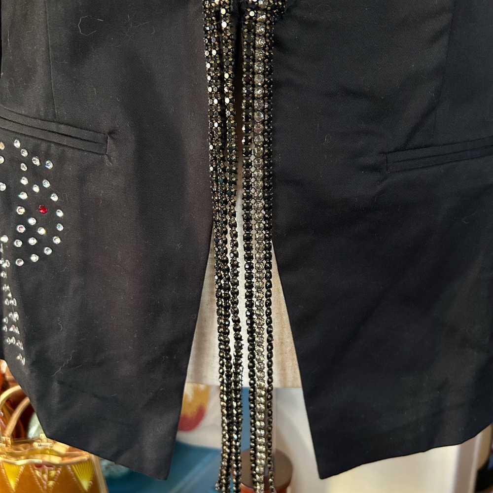 Black Rhinestone Jacket - Picture 7 of 16